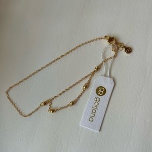 gorjana 14k gold plated anklet